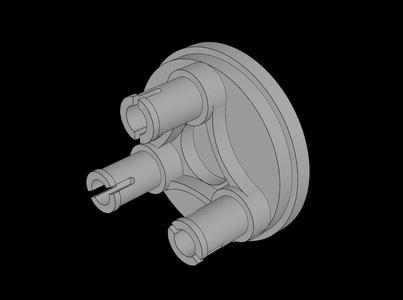 Lego Compatible (46434.dat) Technic Steering Wheel Bearing with Planetary Gear Reduction Wheel Hub   