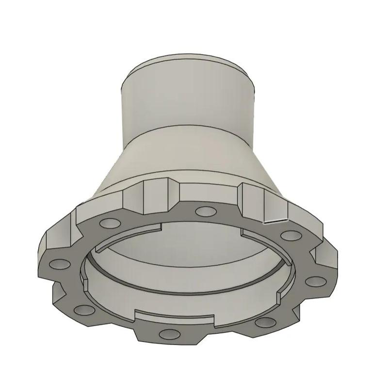 4 Inch to 2 1/2 Inch Dust Collection Hose Adapter (Magnetic)   