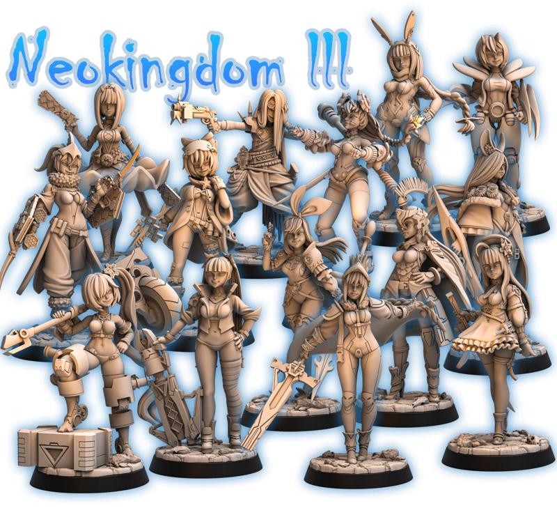 PRE-SUPPORTED Neokingdom Set 3- 32mm - DnD