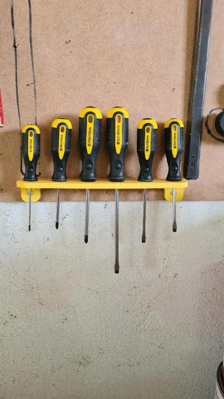 Customizable Screwdriver Bracket   