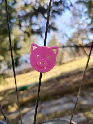Pig head bicycle spoke decoration   