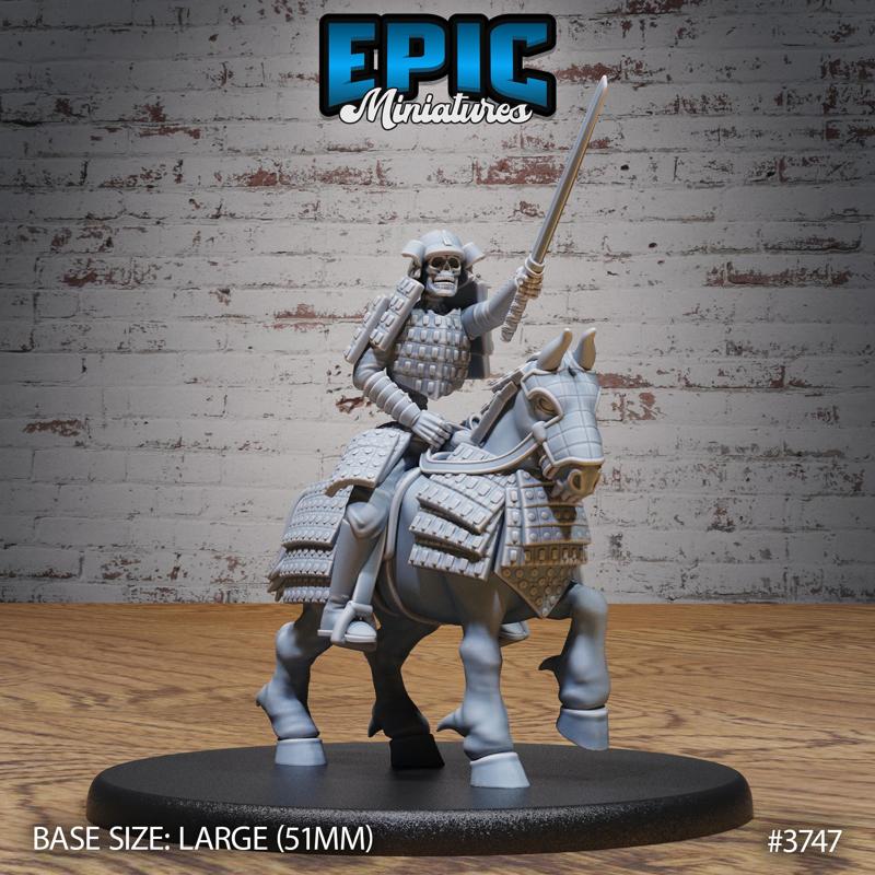 Eastern Skeleton Army Samurai / Undead Soldier / Evil Cavalry / Skelet Warrior / Zombie Fighter / Walking Dead / Graveyard Encounter