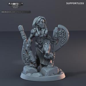Supportless barbarian female 01