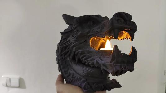 Dragon's Mouth - LED tealight Holder   