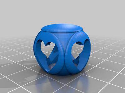 Heart tea candle holder