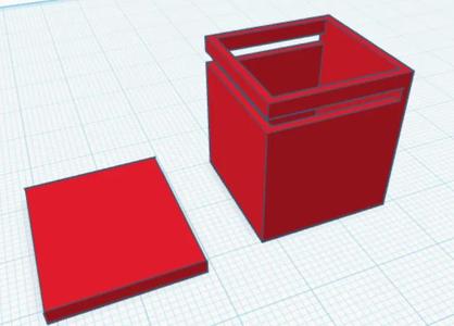 Desk storage box with simple design   