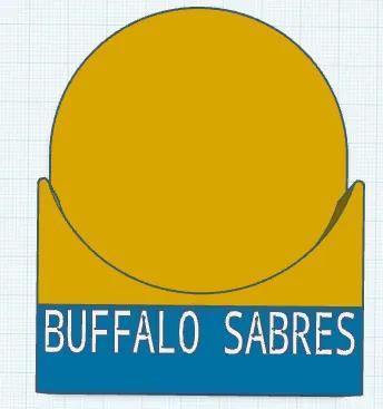 buffalo sabres puck display   