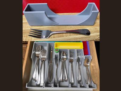 5x1x60mm Gridfinity Silverware Tray