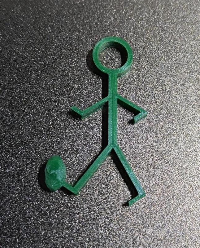 Stickman futbol soccer Keychain   