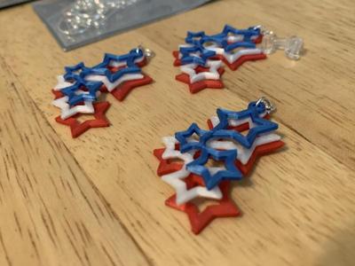 4th of July Earrings