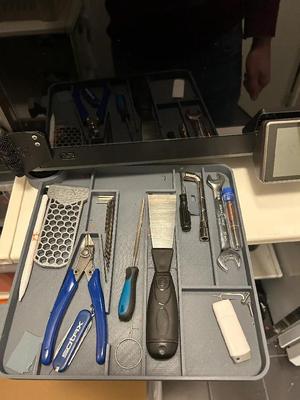 K1 Max bottom tool tray square   