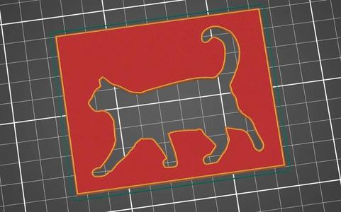 Šablona na kreslení - kočka   