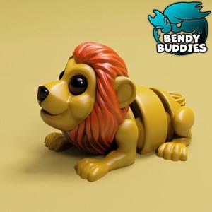 Lion Milo / Wild Animal Articulated / Print-in-Place Southern Creature / Cute Feline Cat / Utopian World Beast / African Encounter