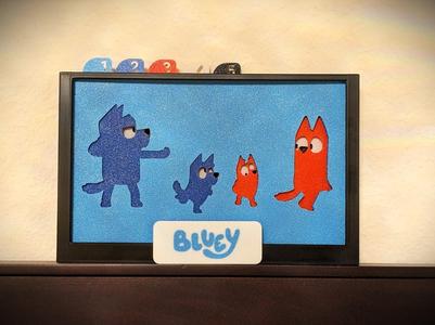 Bluey Shadowbox