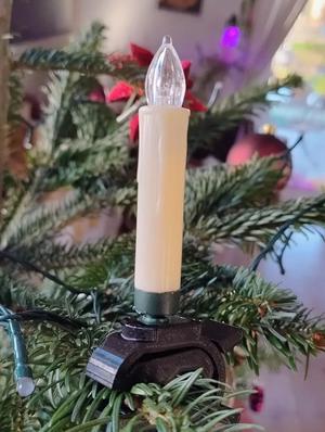 Christmas candle clamp   