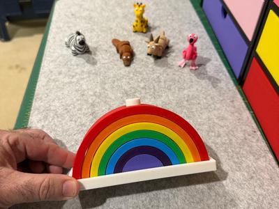 Rainbow Stacker: Teach little kids how light bends