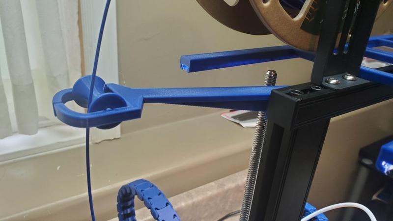 Ender 3 V2 Neo Filament Guide with Roller