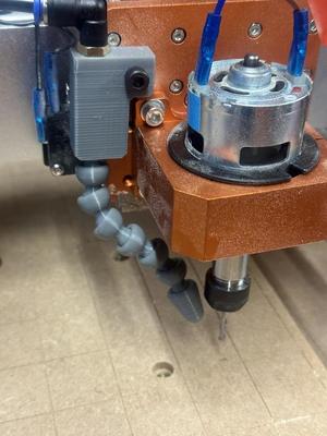 Air blow off for CNC Router