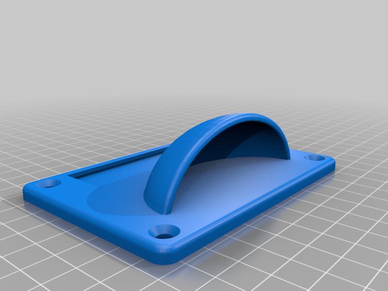 Schubladengriff mit Schild