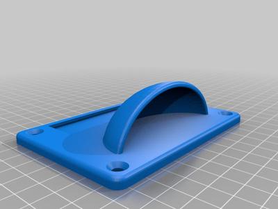 Schubladengriff mit Schild