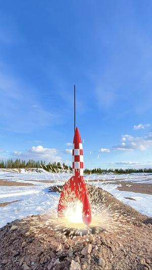 Tintin Moon Rocket