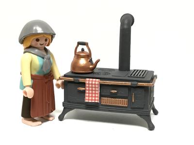 Classic kitchen miniature Victorian dollhouse playmobil scale playmobil scale