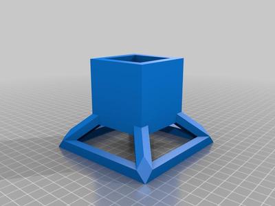 Half hypercube plant pot (remix from original Wozil)