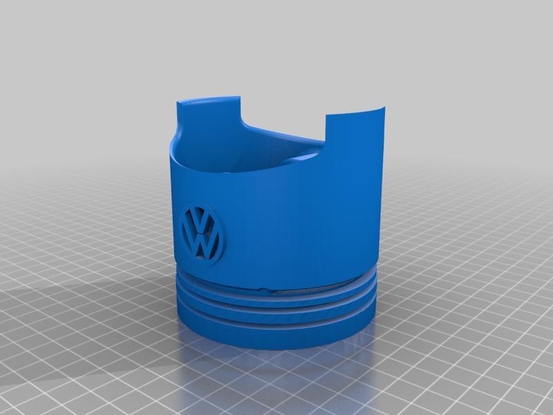 VW Piston with Logo Sponge Holder