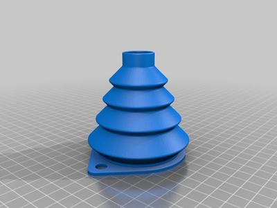 Bulkhead accordion dust boot