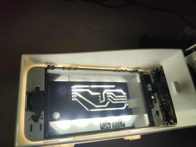 Iphone 5 as UV Mask for PCB