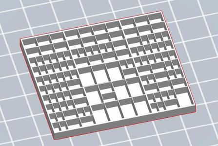 Setzkasten - type case cut