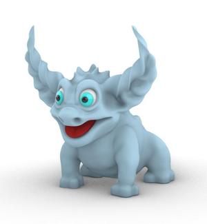 kawaii monster blue