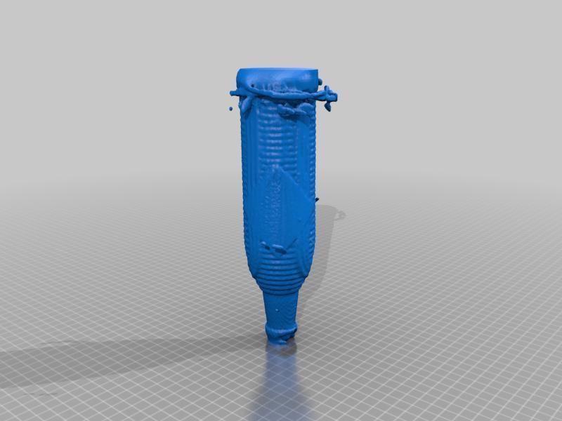 glass textured orange crush bottle