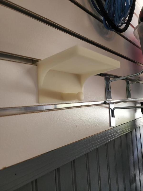 Slatwall Shelf/Hook Combo