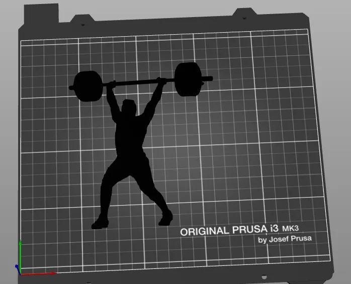 Weightlifter siluetes   