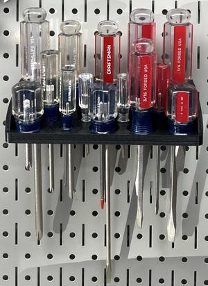 Pegboard Screwdriver Holder