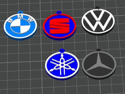 Car brand keychains