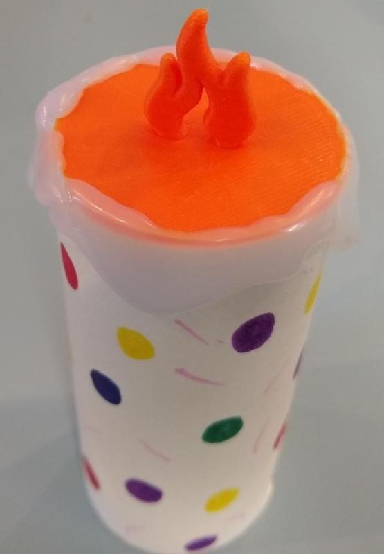 Cardboard Tube Candle