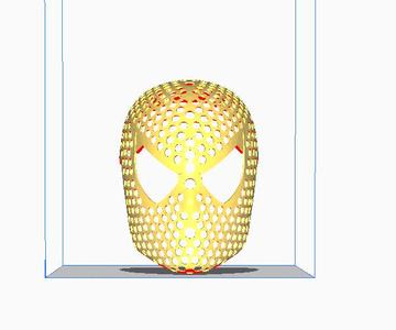 Spider-Man face shell