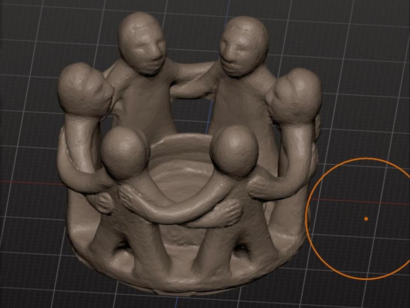 Big Native Candle Holder