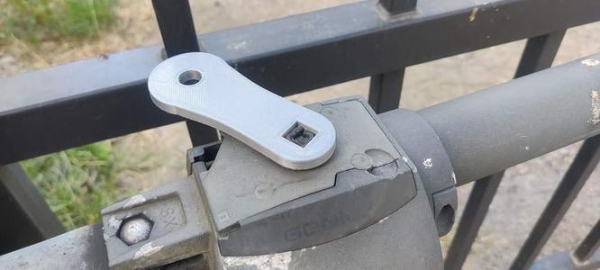 manual unlock key for genius FAAC  garage  motors