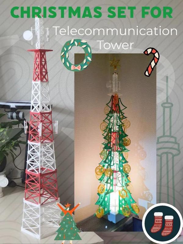 Christmas set for Telecom tower model   