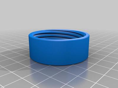 5L plastic bottle coupler. 3 entry thread with 9mm pitch (3mm between each line)
