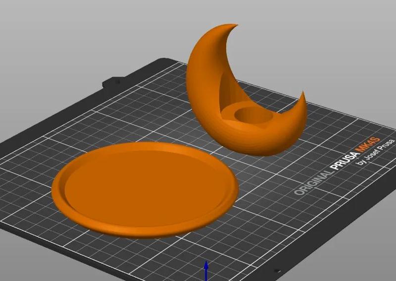 Moon Candlestick + protection plate   