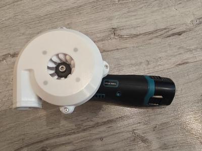 Air pump from small angle grinder