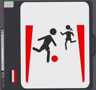 "Beware! Playing Children" sign (no text!)