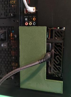 Case Mod Vertical GPU slot cover