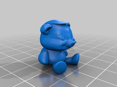 Bear Round Pencil topper