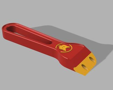 Lawn mower scraper with removable blade - Wolf Garten colors
