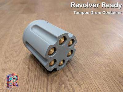 Revolver Ready: Tampon Drum Container